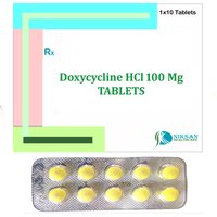 Doxycycline Hcl 100 Mg Tablets - 10 Units | Broad-spectrum Antibiotic, Recommended For Plague, Suitable For Aged Persons And Women