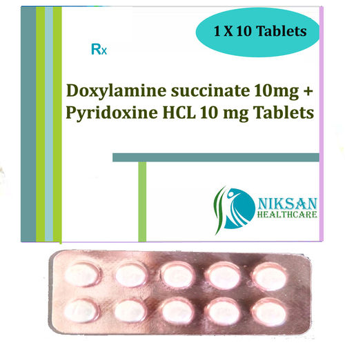 Doxylamine Succinate 10Mg Pyridoxine Hcl 10 Mg Tablets General Medicines