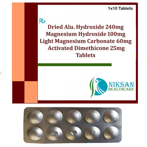 Aluminium Hydroxide Magnesium Dimethicone Tablets General Medicines