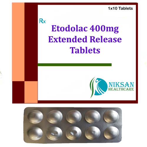Etodolac 400Mg Exteneded Release Tablets.