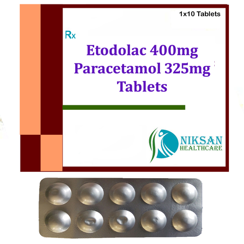 Etodolac 400Mg Paracetamol 325Mg Tablets General Medicines