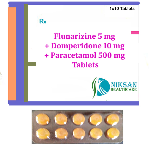 Flunarizine Domperidone Paracetamol Tablets General Medicines