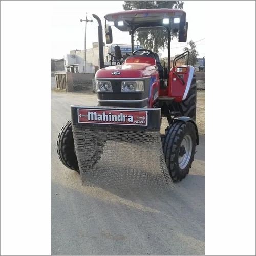 Mahindra Tractor Fibre Hood - Color: Red