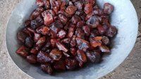 Red carnelian rock stone polished chips and crushed Aggregate healing stone jewelry used