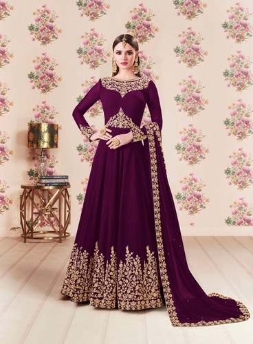 Purple Anarkali Suits