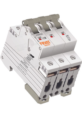 White & Gray Three Pole Mcb Switch