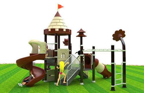 Lldpe.pvc Leather And Galvanized Steel Tube Frame Kids Outdoor Playground