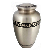 Brass Adult Funeral Cremation Urn For Ashes