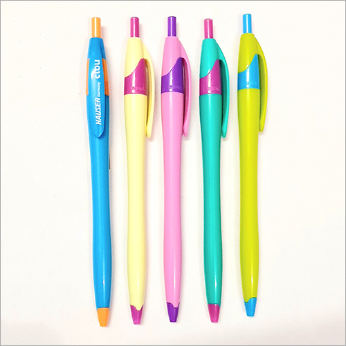 Colored Ink Plastic Body Pen