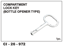 Compartment Lock key