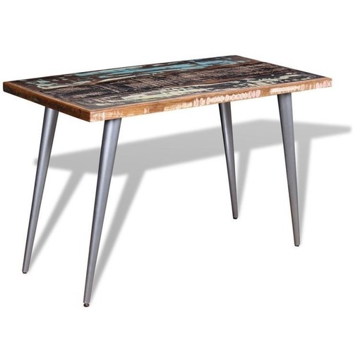 Reclaimed Wood Iron Dinning Table