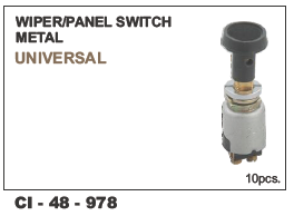 Wiper Panel Switch Metal Universal