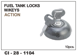 Fuel tank locks  w/keys Action Jcb