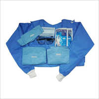 Hiv Protection Kit - Sontara 68 Gsm, Medical Blue Color | Waterproof, Disposable, Compliance With International Standards