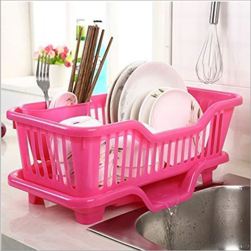 Plastic Dish Drainer - High Quality Plastic Standard Size | Ideal Kitchen Appliance for Effortless Water Drainage