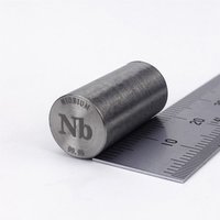 Niobium Rods - 6 Mm Diameter, 25 Mm Length | 99.8% Purity, Polished Surface Finish, +/- 0.1 Mm Tolerance