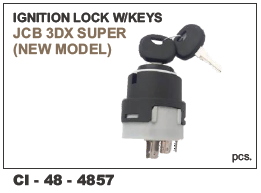 Ignition Lock w/keys Jcb 3dx