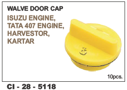 Walve Door Cap tata 407 - Durable Plastic, 100mm x 50mm Size, Elegant Black | Warranty Included for Enhanced Reliability