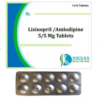 Lisinopril & Amlodipine - 5 Mg Tablets | High-quality Bp Management, Ideal For Aged Persons, Easy Oral Administration, Cdsco Approved