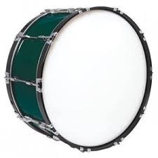 Bass Drum - Brass with Chromium Plated Shell, 21"-27" Diameter , Ideal for Concerts, Rock, Jazz, Military Gatherings, Non-Electric, 6804g Weight