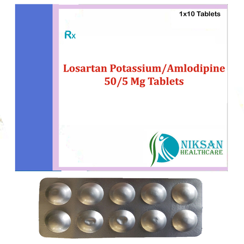 Losartan Potassium 50 Mg Amlodipine 5 Mg Tablets