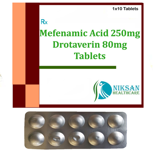 Mefenamic Acid 250Mg Drotaverin 80Mg Tablets