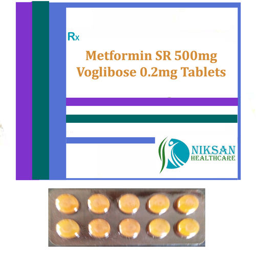 Metformin Sr 500Mg Voglibose 0.2Mg Tablets General Medicines