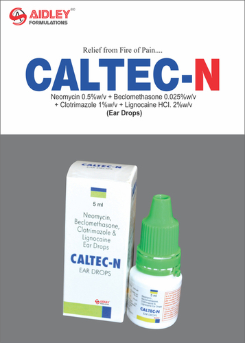 Nasal/ Ear Drop Neomycin Sulphate 0.5% + Clotrimazole  1% +  Betamethasone  0.025% + Lignocaine HCl  2%