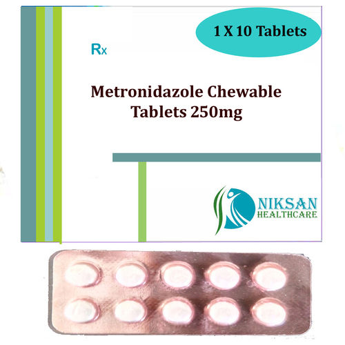 Metronidazole Chewable 250Mg Tablets General Medicines