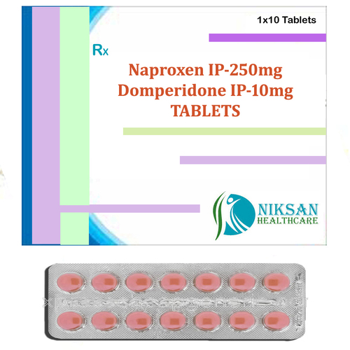 Naproxen Ip-250Mg Domperidone Ip-10Mg Tablets