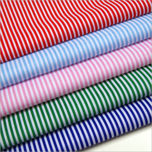 All Color Available Stripe Print Cotton Fabric