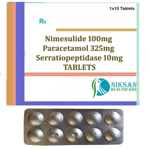 Nimesulide Paracetamol Serratiopeptidase Tablets Specific Drug