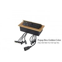 Popup Box & Cable Cubby In Golden Color Conductor Material: Aluminum