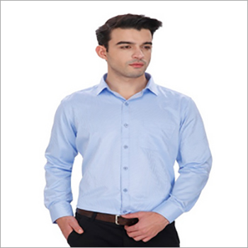 Availavle In Multicolour Mens Blue Formal Shirt