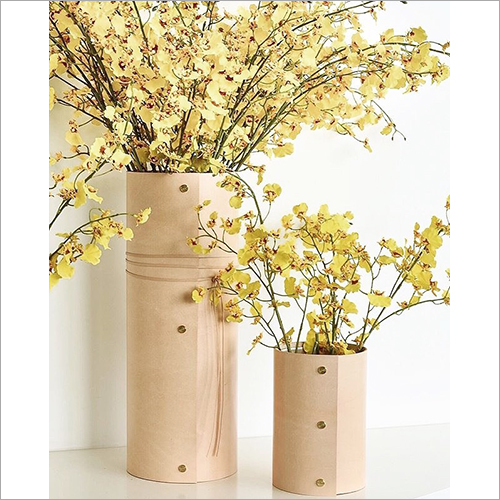 Leather Flower Vases
