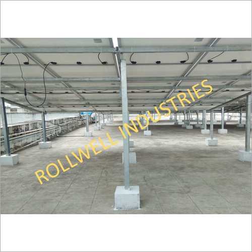 Solar Rooftop Panel Mounted Stucture
