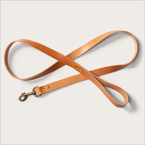 Brown Leather Dog Lead