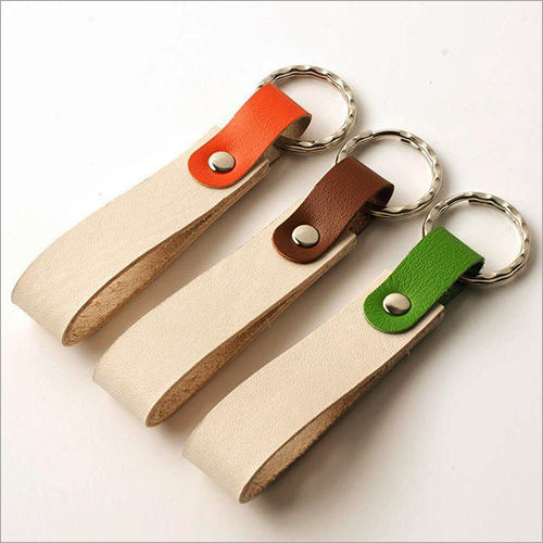 leather photo keyring