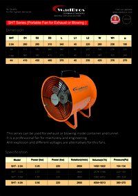 SHT Industrial Exhaust Fan ( Portable Fan for Exhaust Blowing )