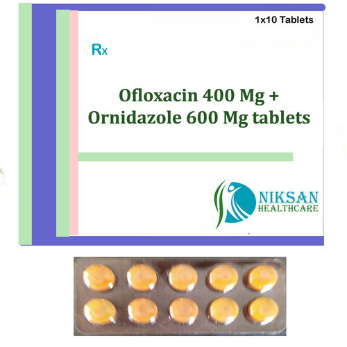 Ofloxacin 400 Mg Ornidazole 600 Mg Tablets General Medicines