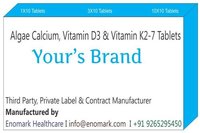 Algae Calcium Vitamin D3 Vitamin K2-7 Tablets