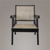 Pierre Jeanneret Teakwood Easy Chair in Ebony Finish