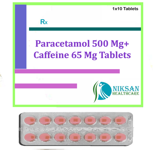 Paracetamol 500 Mg Caffeine 65 Mg Tablets
