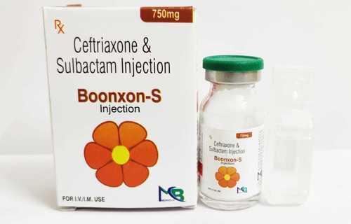 Liquid 750 Mg Ceftriaxone And Sulbactam Injection