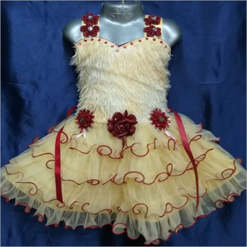 Available In Multicolour Girls Fancy Frock
