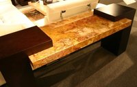 crystal clear table top wooden resin glossy finish