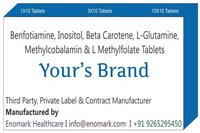 Benfotiamine Inositol Beta carotene L-Glutamine Methylcobalamin L methylfolate Tablets