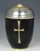 Blue Design Metal Cremation Urns