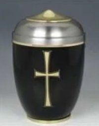 Blue Design Metal Cremation Urns