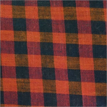 Multicolour 200c Red And Black Cotton Check Fabric